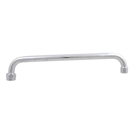 Bk Resources Evolution Series Stainless Steel Swing Spout, 14", 2.2 GPM Flow Rate EVO-SPT-14